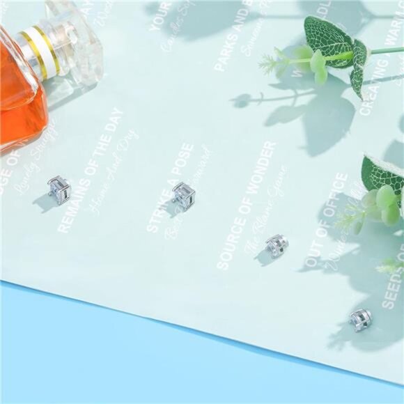 2 Pairs Stainless Steel Magnetic Stud Earrings for Men Magnetic - Picture 3 of 5